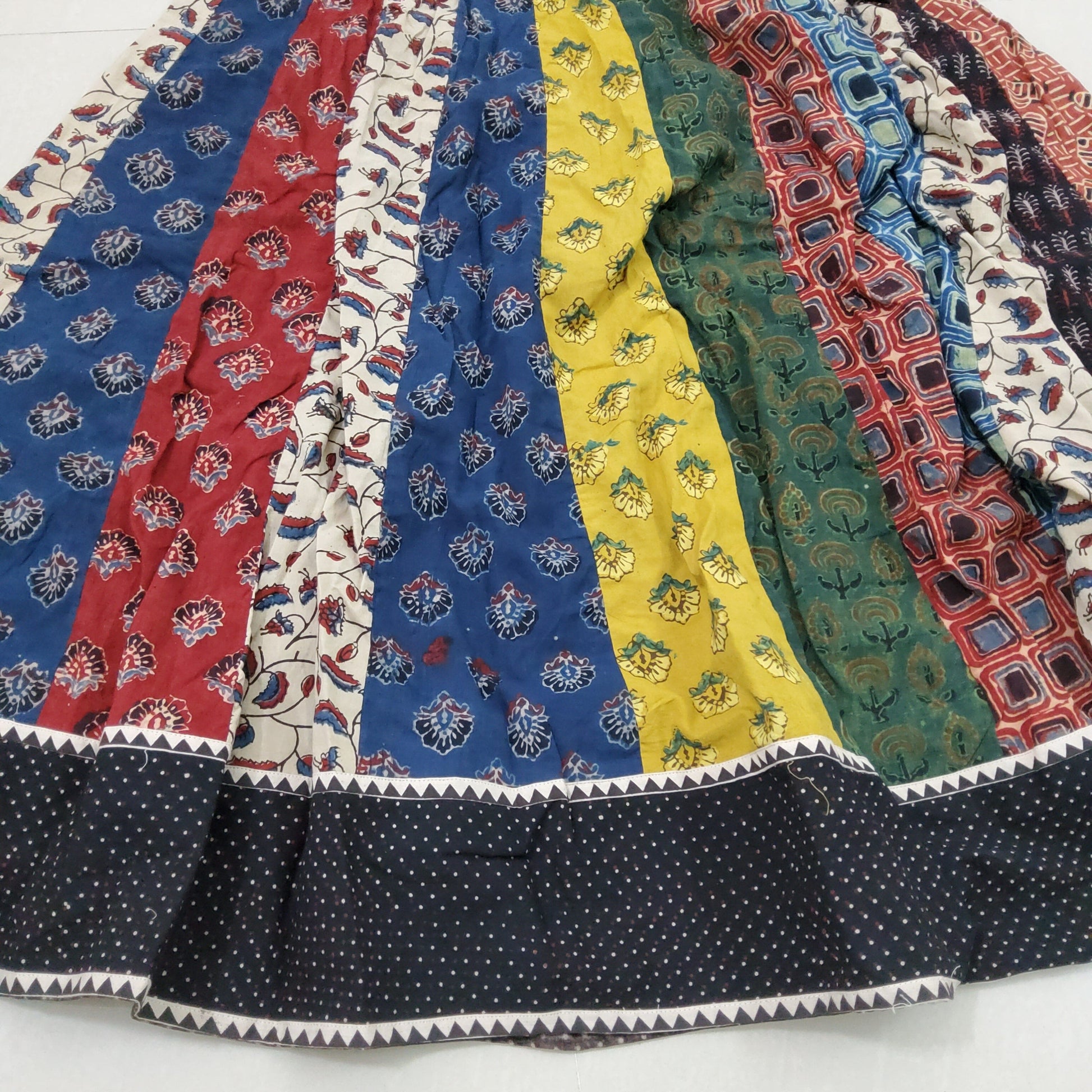 Ajrakh Cotton Full Length Skirt