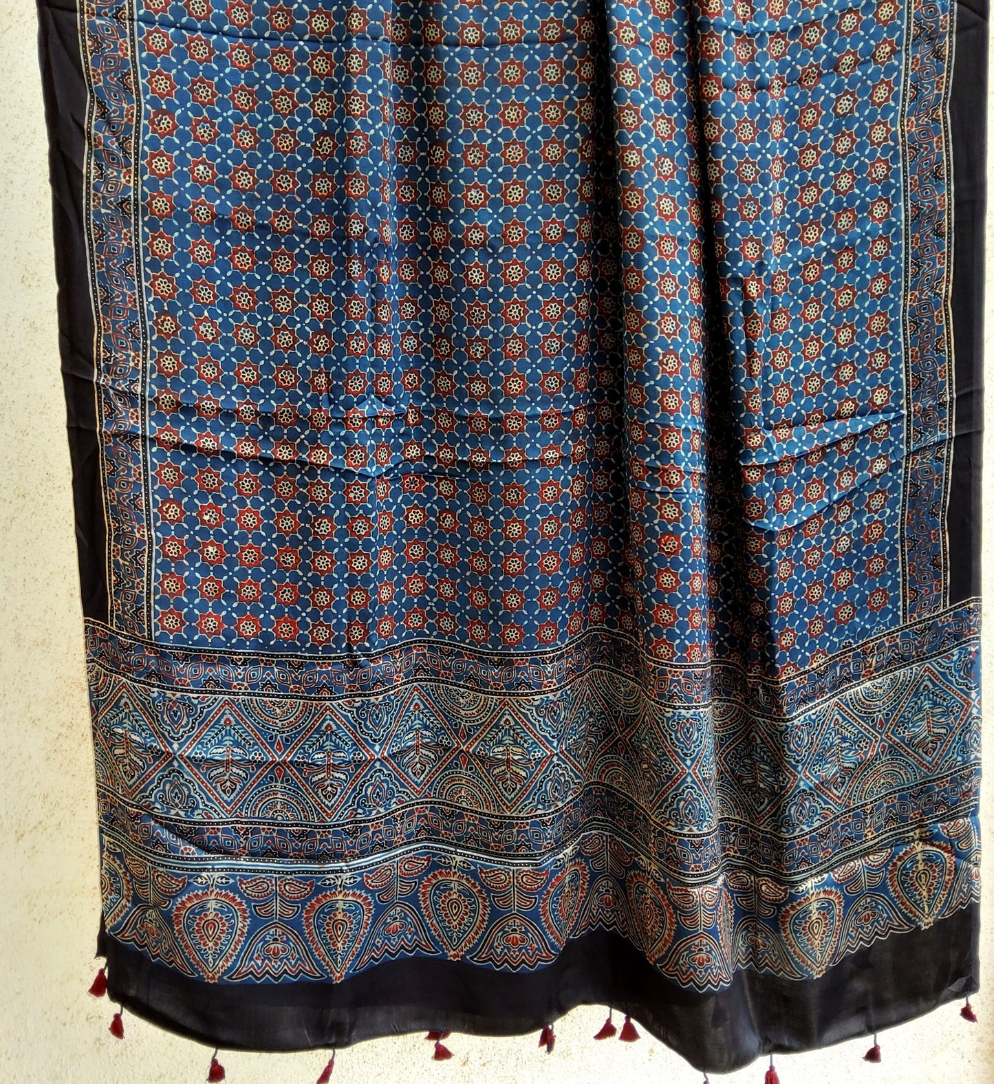 Ajrakh Modal Silk Dupatta