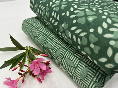 Hand BlockPrint Cotton Top Bottom Set