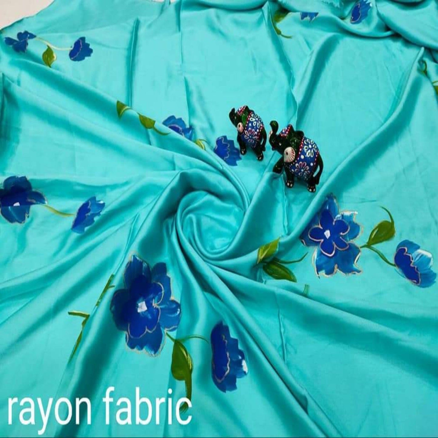Rayon Bagru Printed fabric