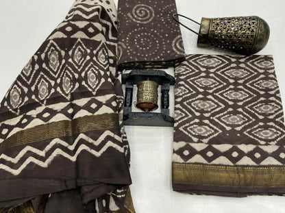 Bagru Block Print Maheshwari Silk Cotton salwar suit chudi,salwar