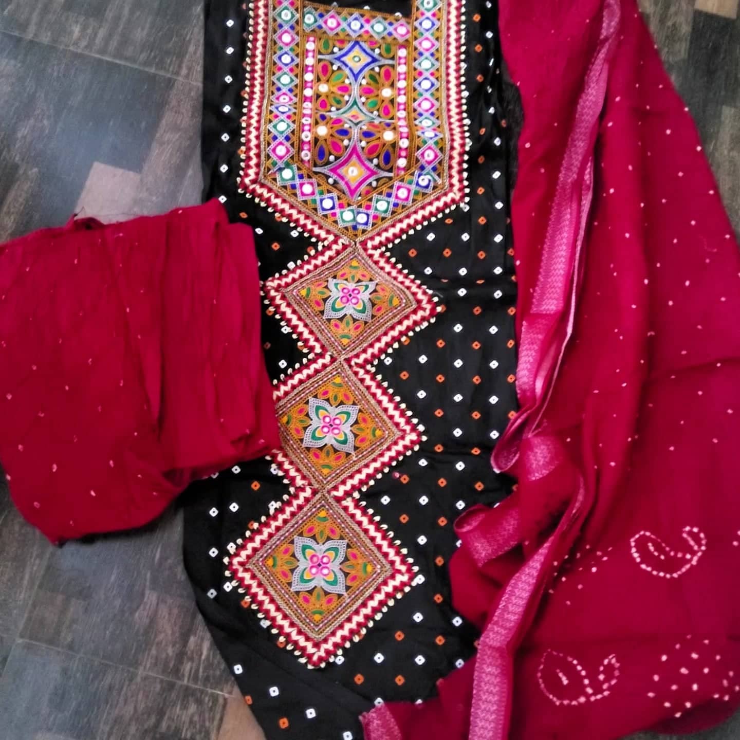 Qurbat Edition 14 Alok Jaam Cotton Pakistani Patch Work Suits – Kavya Style  Plus
