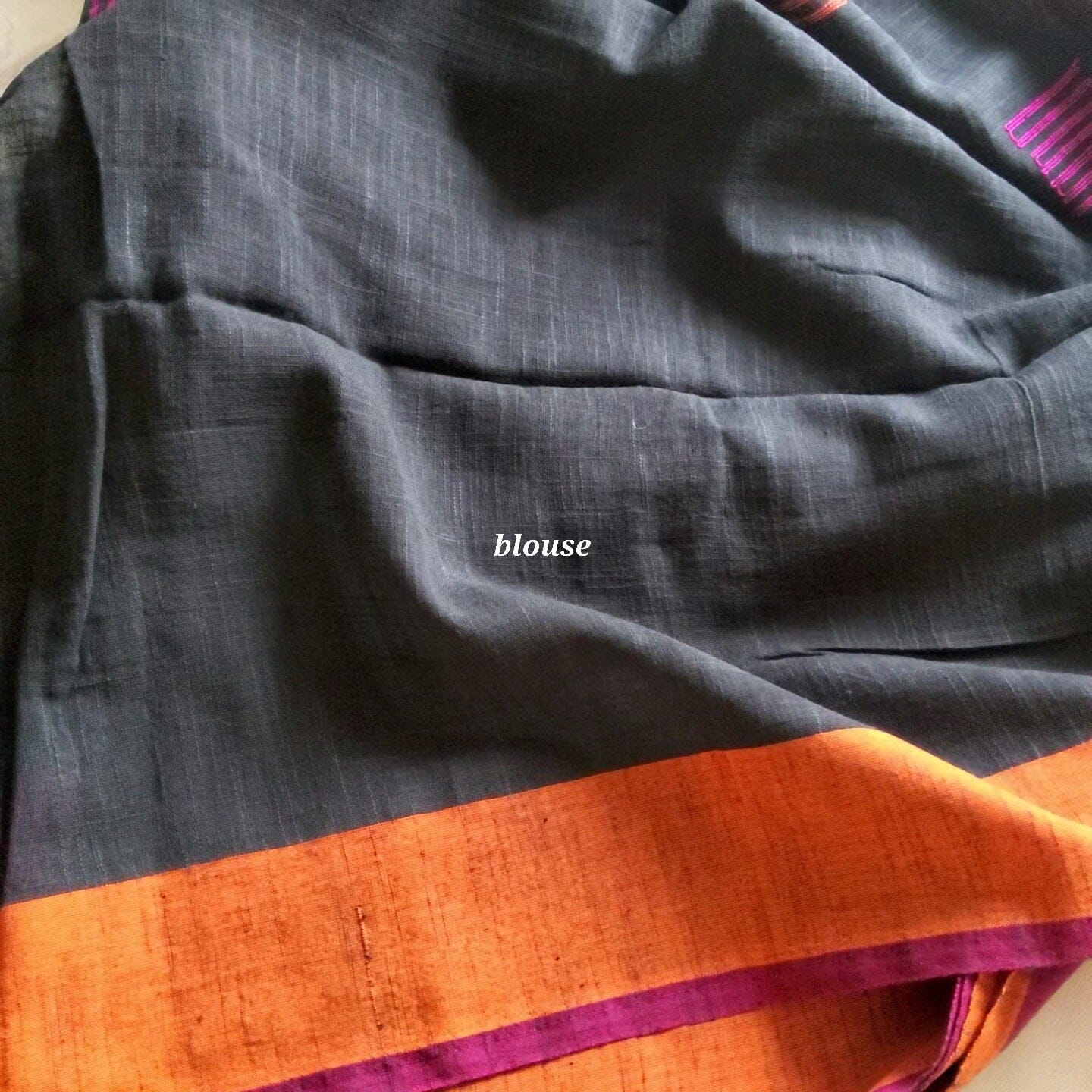 Bengal Cotton Saree in Weaving with Blouse