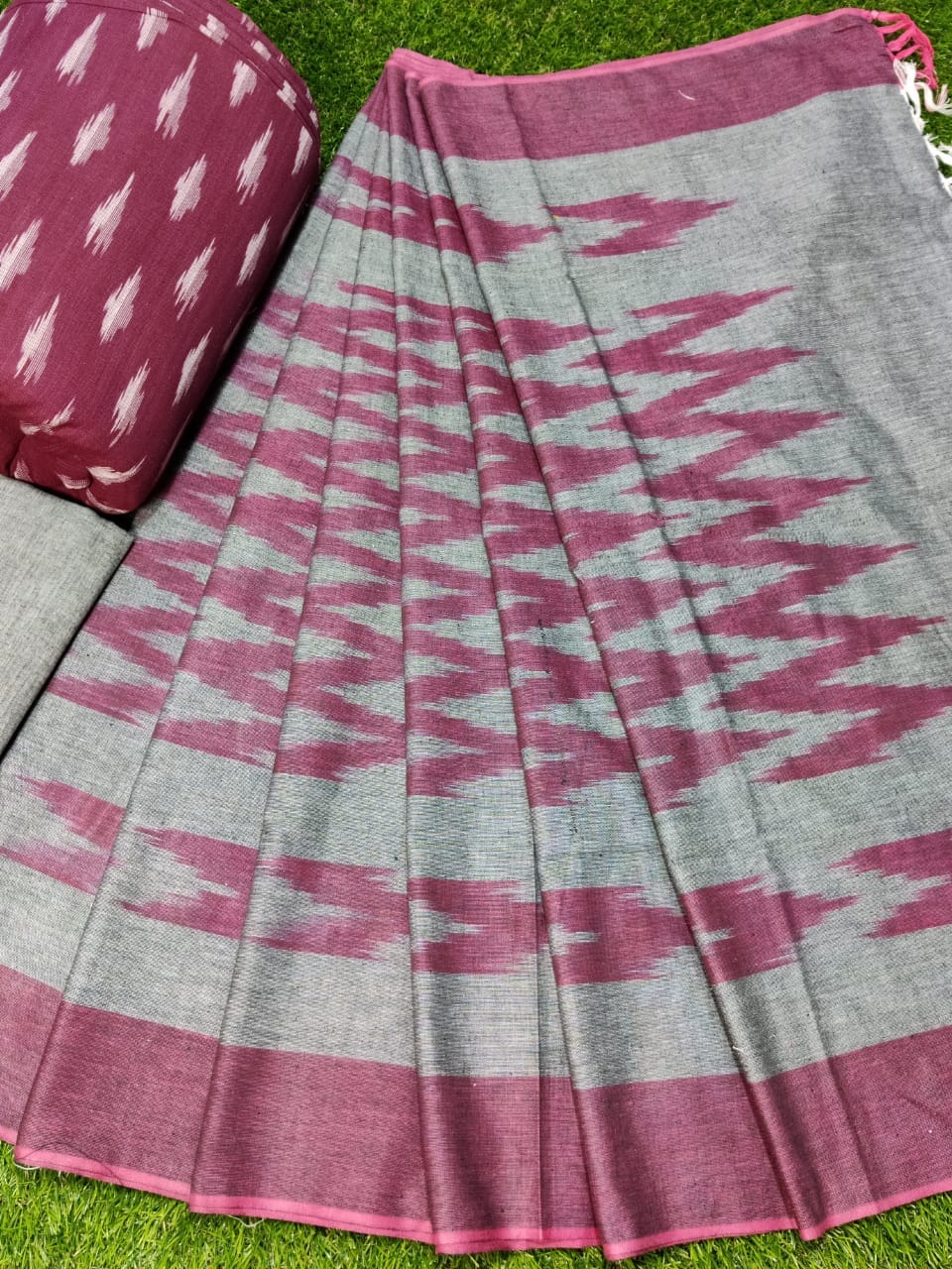 Bhagalpur Ikat Cotton Dress Material