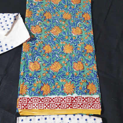 Bagru Cotton Dress Material with Cotton Dupatta