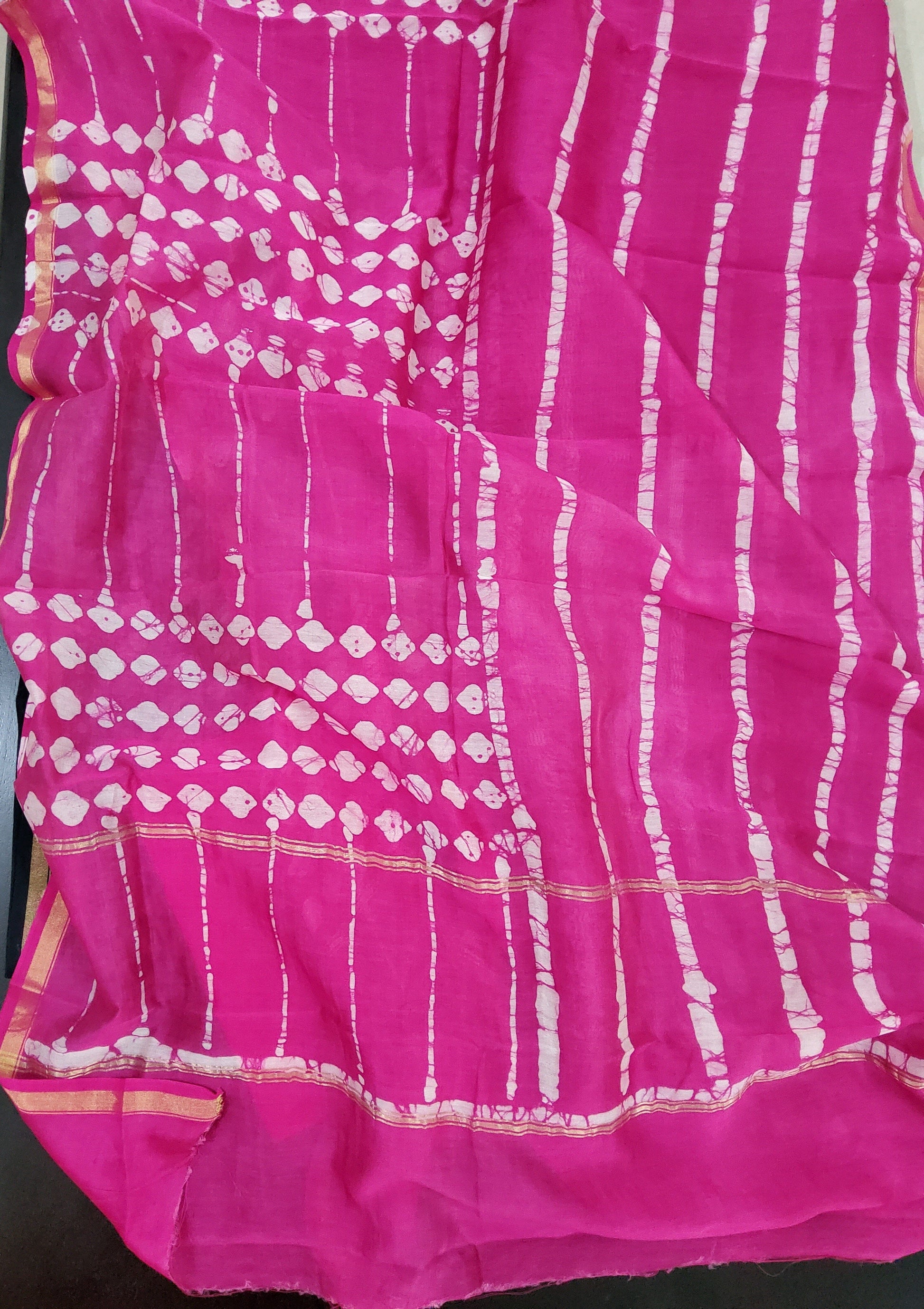 Chanderi Bagru HandBlock Printed Dress Material