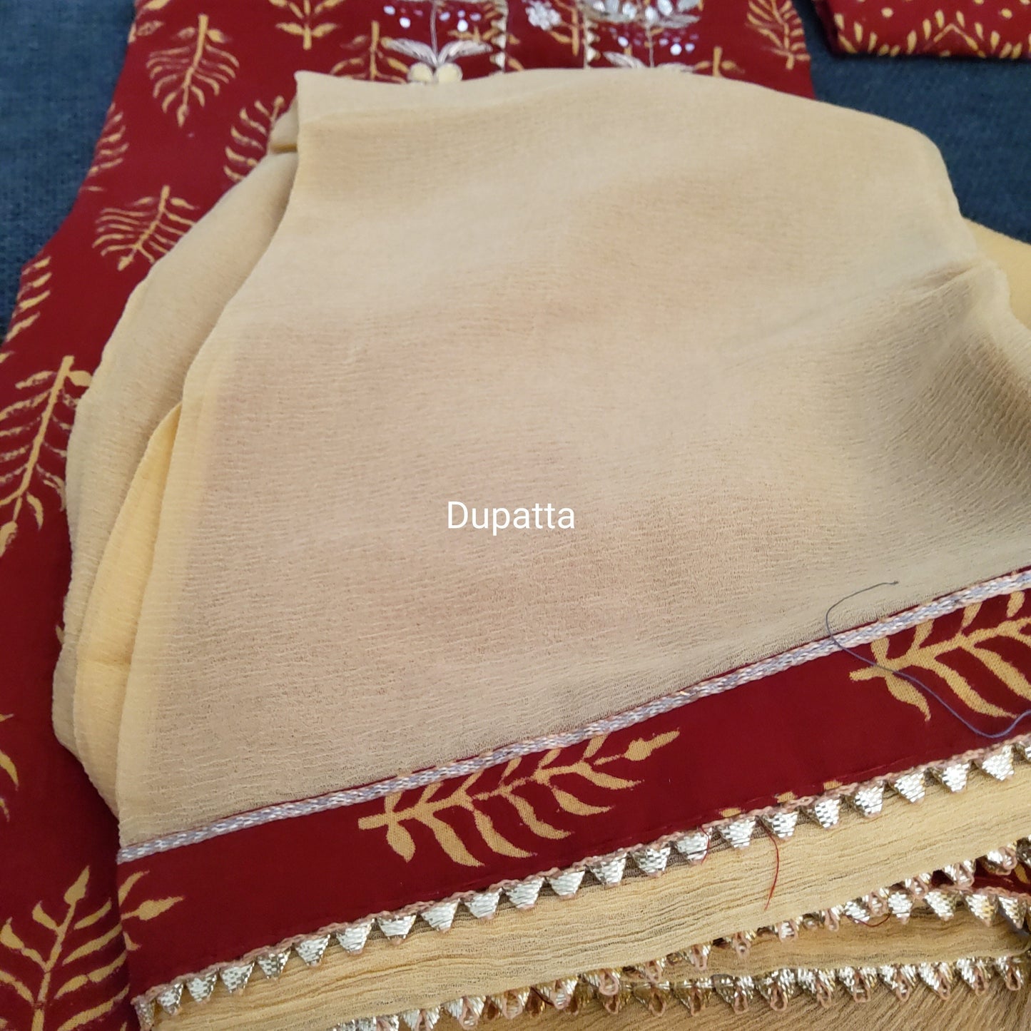 Cotton Dress Material with Pure Chiffon Dupatta