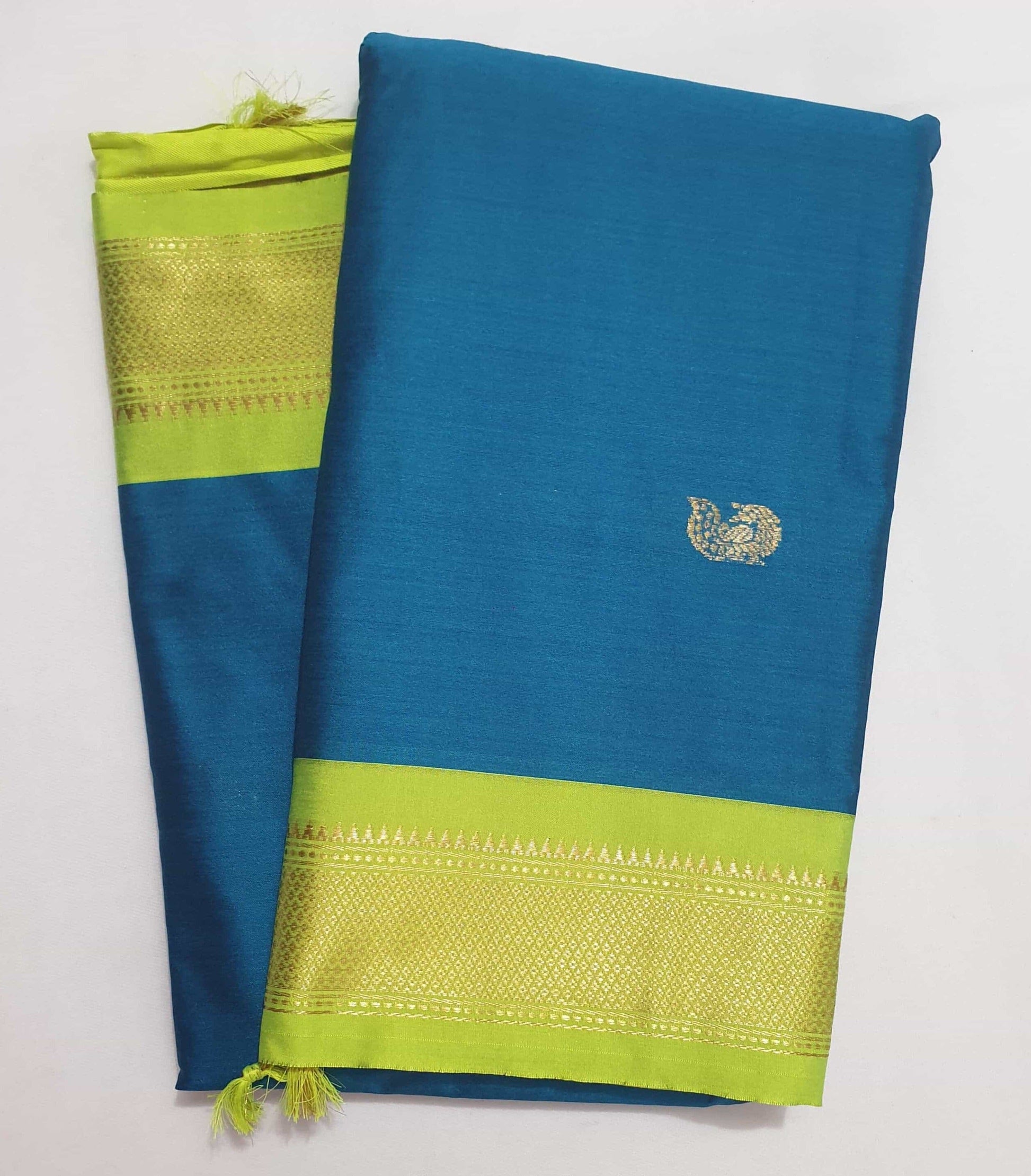 Cotton Silk Paithani Saree with Contrast Blouse