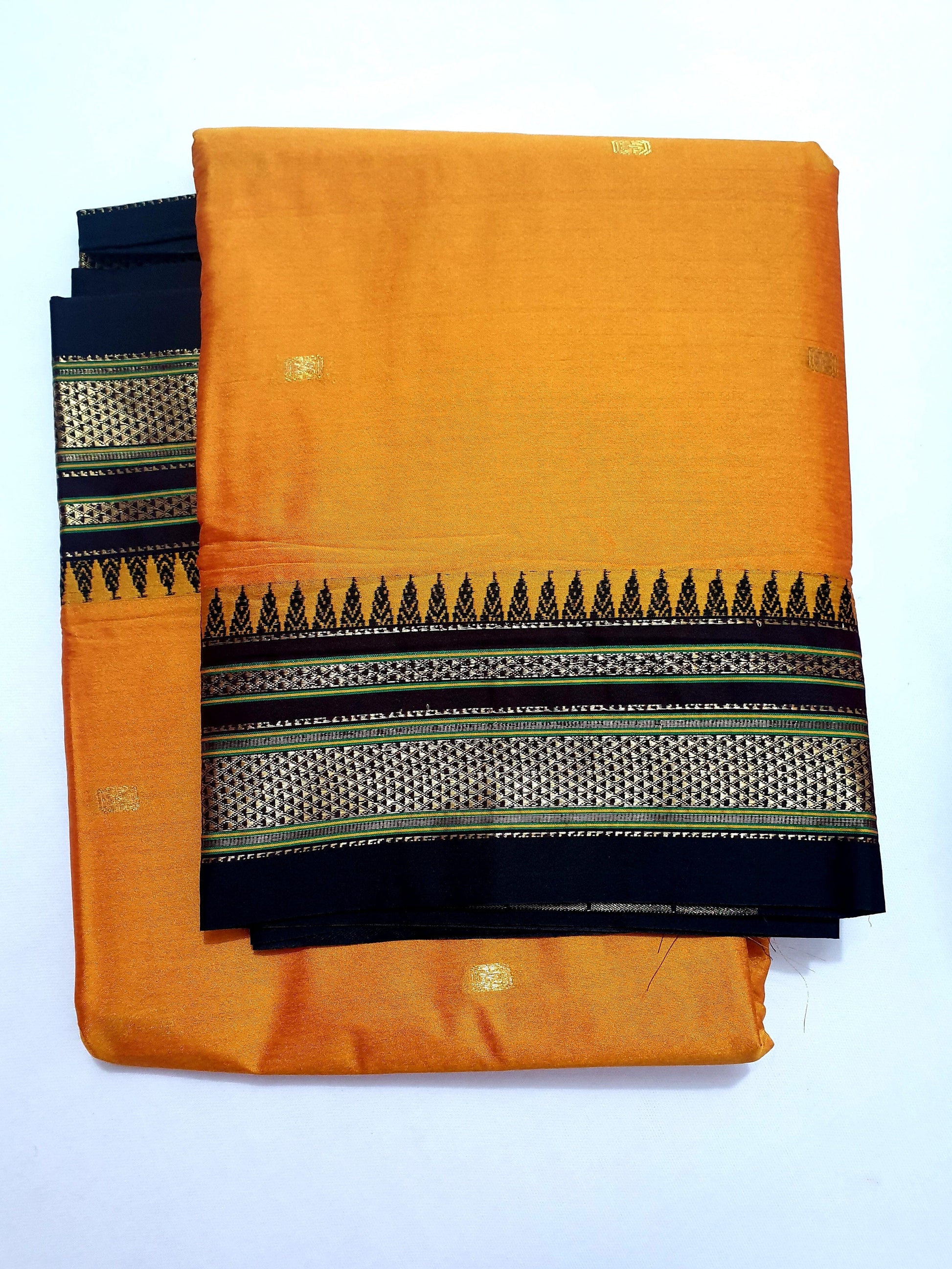 Cotton Silk Saree with Contrast Blouse