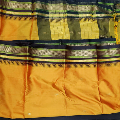 Cotton Silk Saree with ilkal border and all over bootis