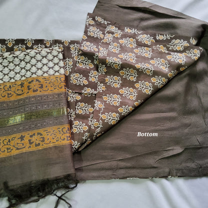 Maheshwari Silk Cotton Dress Material chudi