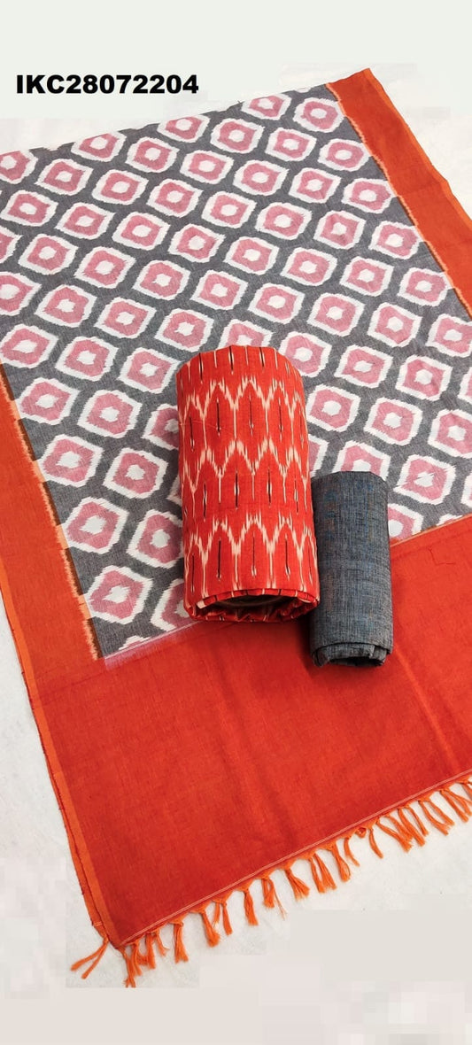 Double Ikat Cotton Dress Material