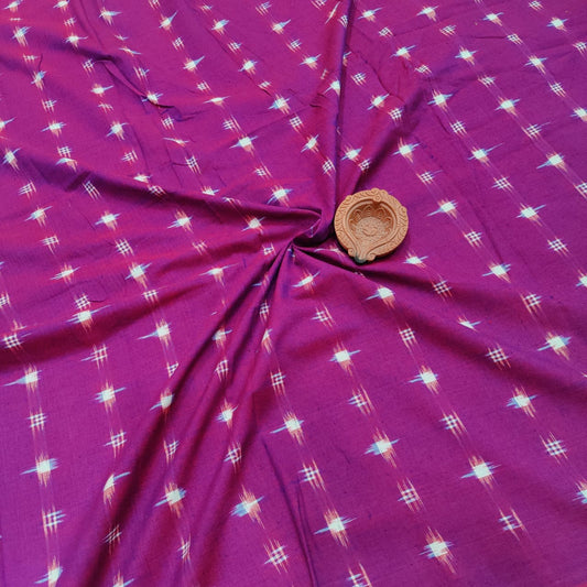 Double Ikat Cotton Fabric for Dress / Kurti / Blouse