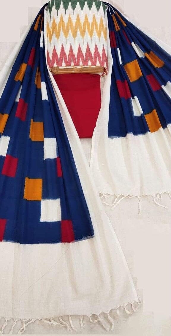Pochampally ikkat cotton dress materials For more details please contact me  in WhatsApp at +91-7286827416 2… | Kurta designs, Cotton dress materials,  Cotton dresses