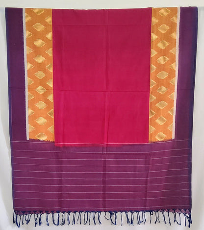 Double Ikat Mercerised Cotton Dupatta