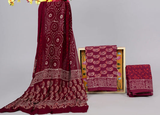 Block Printed Cotton Salwar Suit