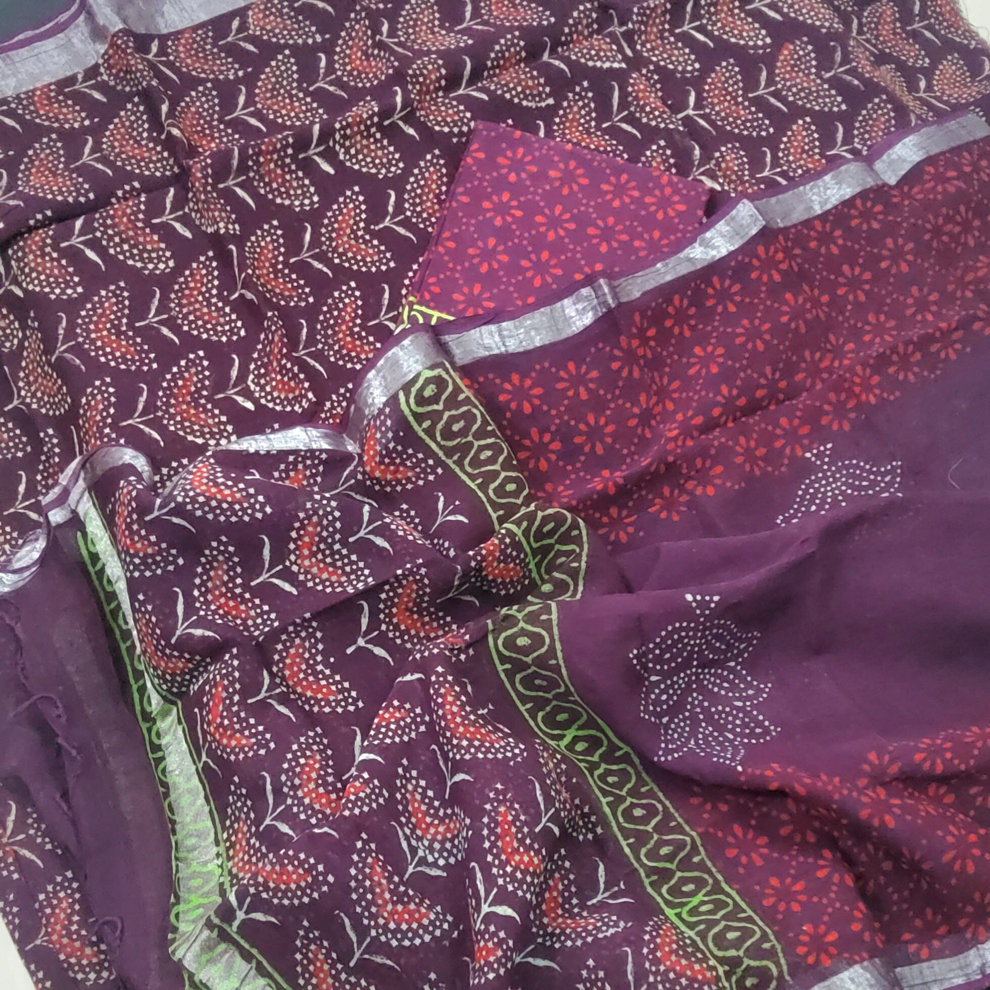 Tortila Brown Embroidered Linen Dress Material – Chinaya Banaras