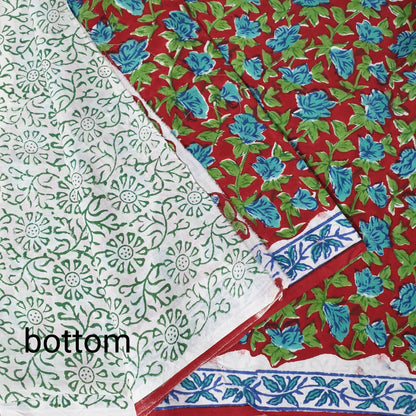 Cotton Bagru Printed Dress Material with Cotton DupattaBagru Printed Cotton Dress Material with Cotton Dupatta