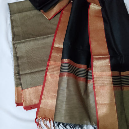 Handloom Maheshwari Silk Cotton Top Dupatta Set,chudi,salwar,dress