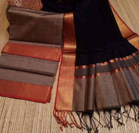 Handloom Maheshwari Silk Cotton Top Dupatta Set, chudi,salwar