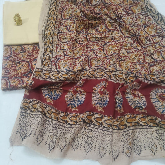 Kalamkari Cotton Dress Material