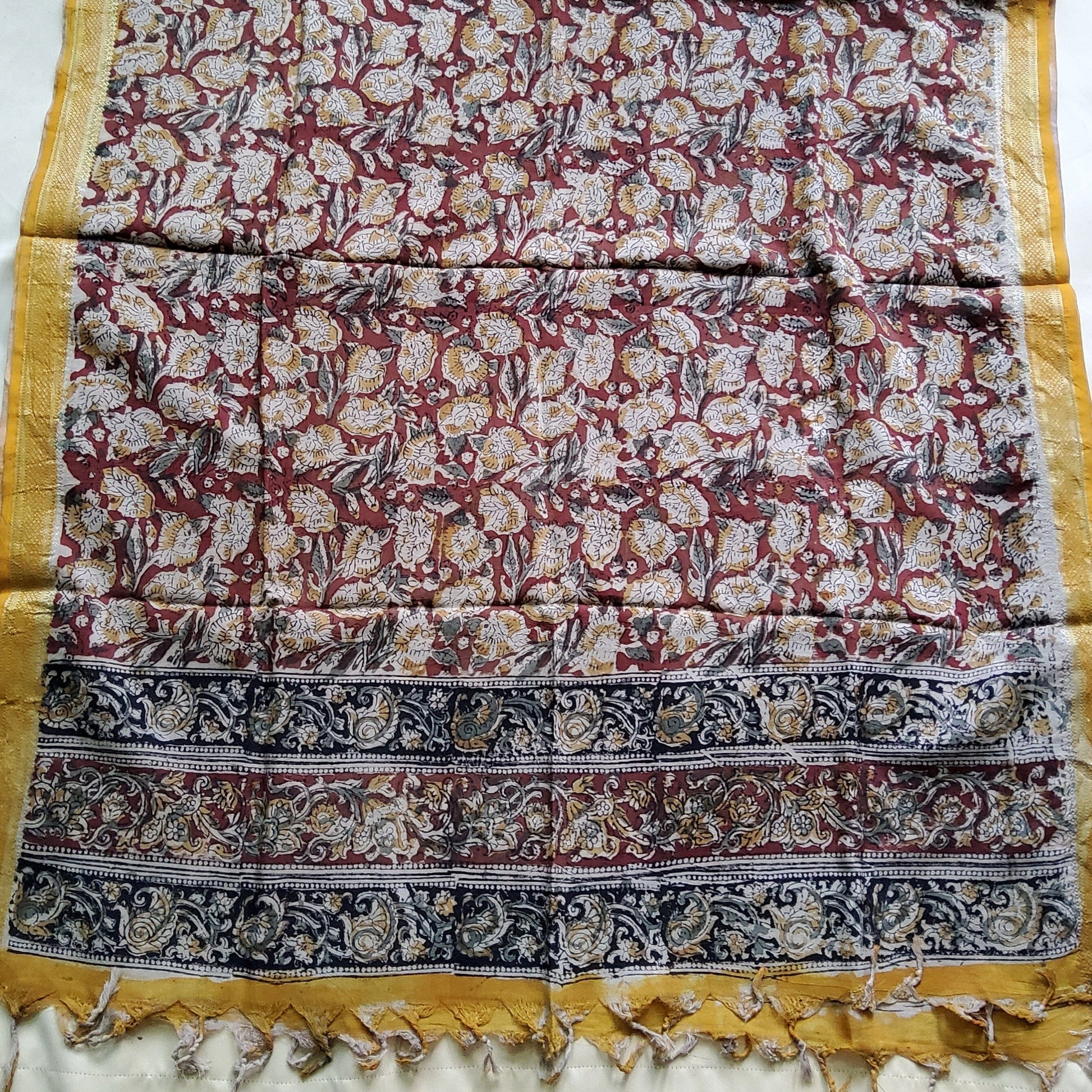 Kalamkari Silk Dupatta