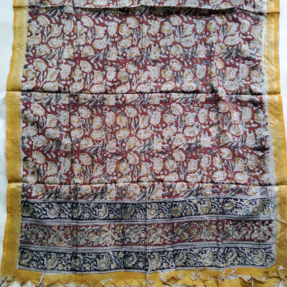Kalamkari Silk Dupatta