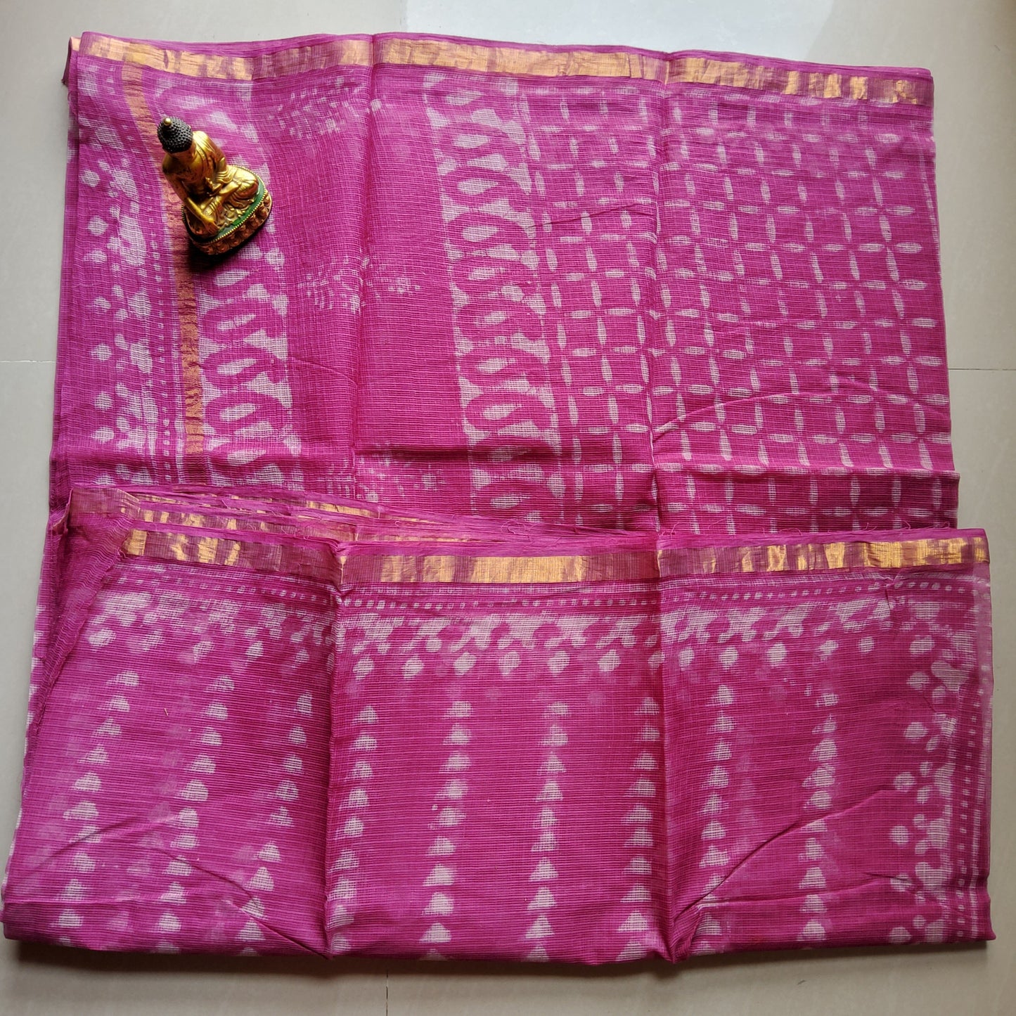 Kota Hand Block Print Saree with Blouse