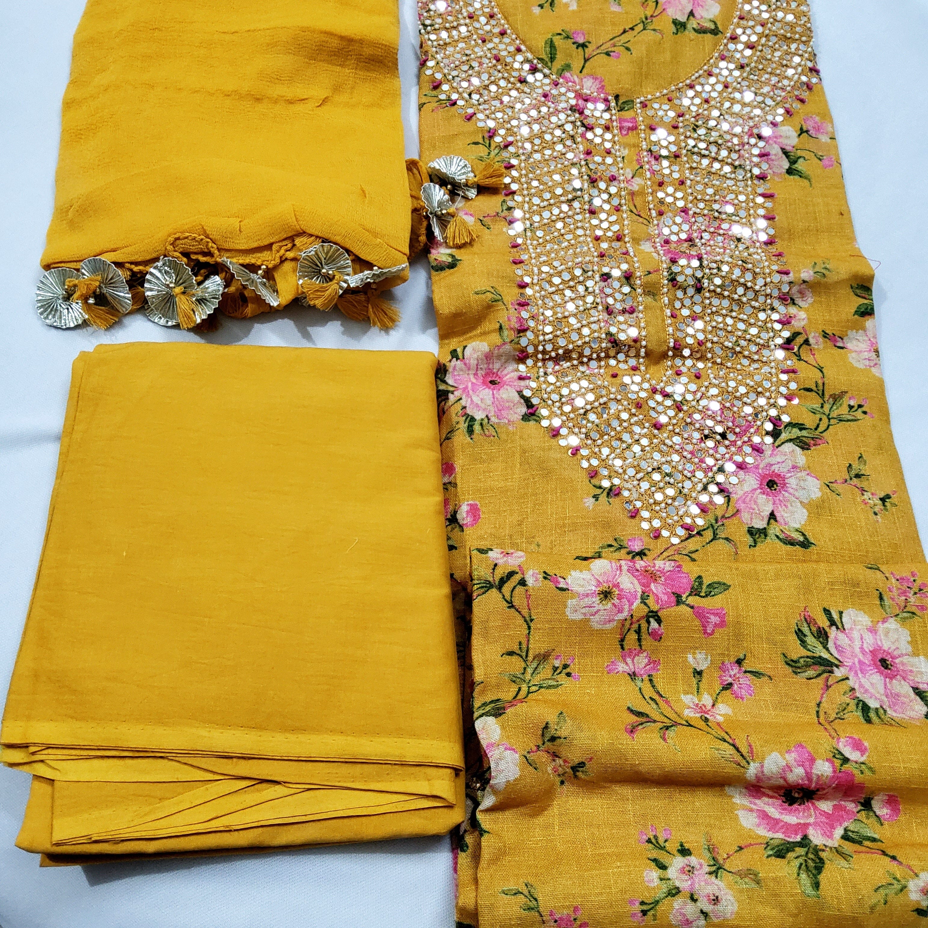 Floral Print Dress Material - Buy Floral Print Dress Material online in  India