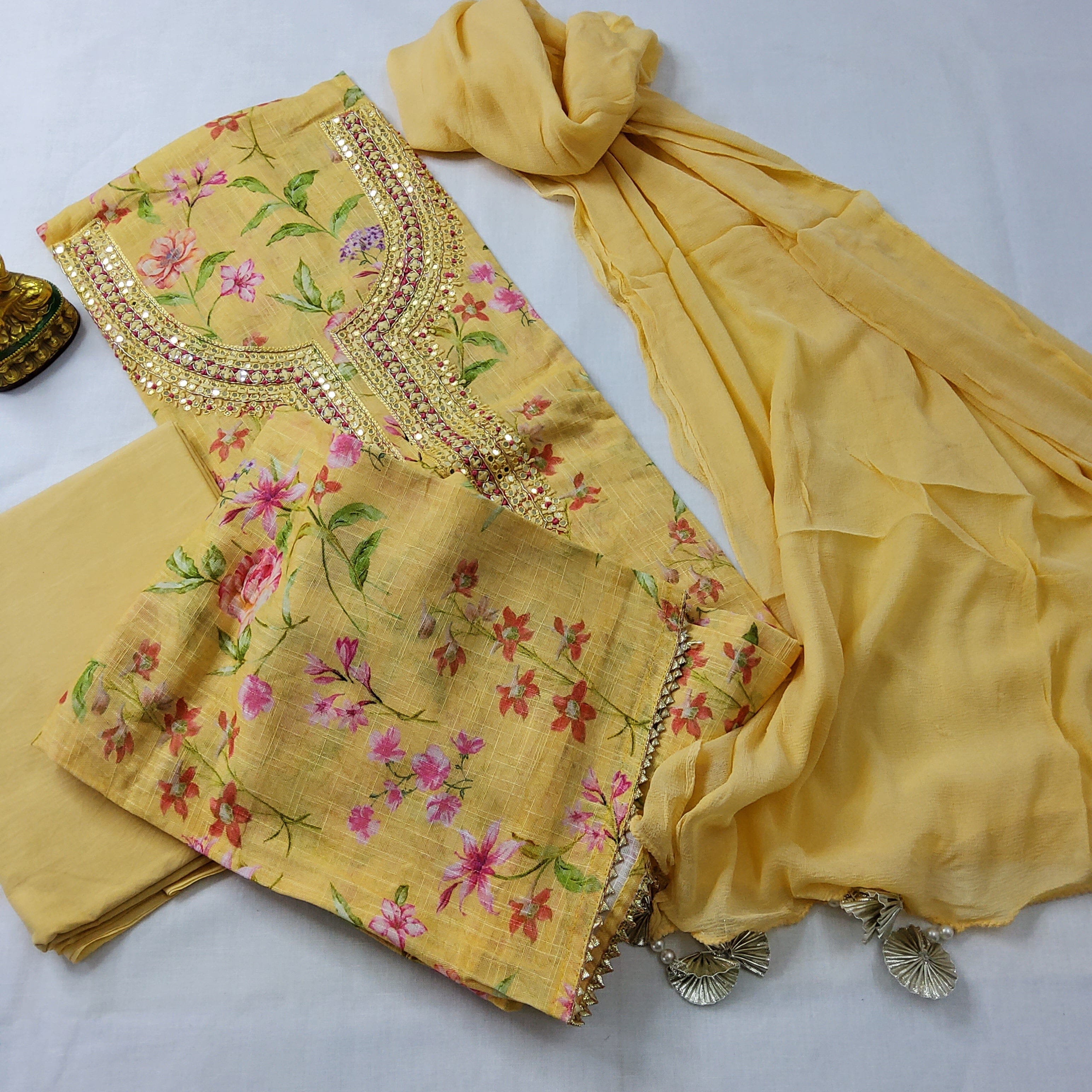 Buy Floral Dress Material Online – Koskii