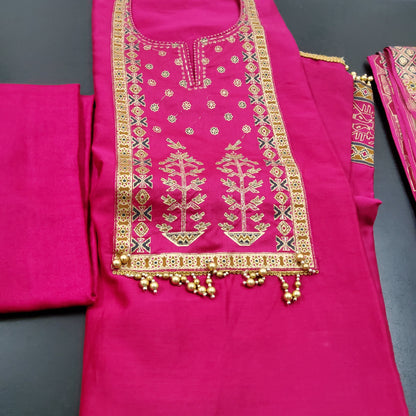 Maheshwari Silk Cotton Dress Material