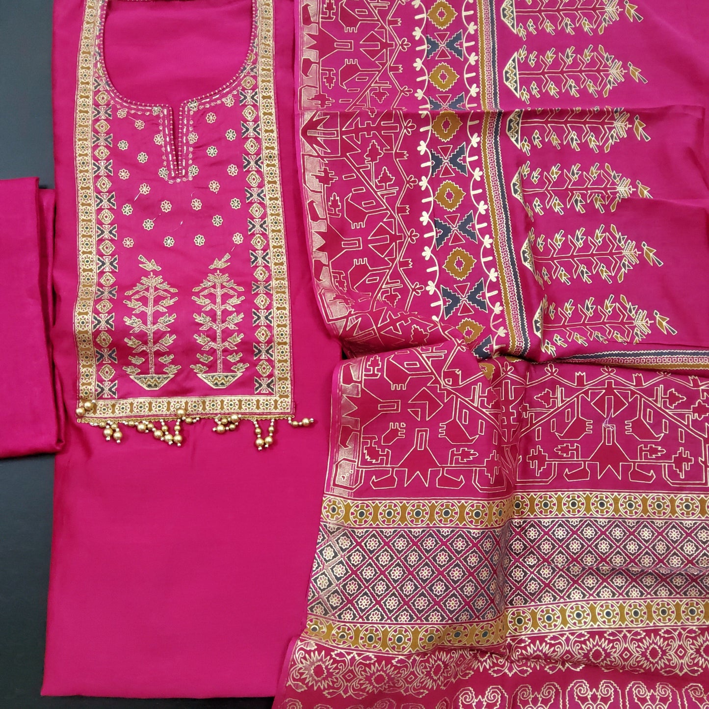Silk Cotton Dress Material