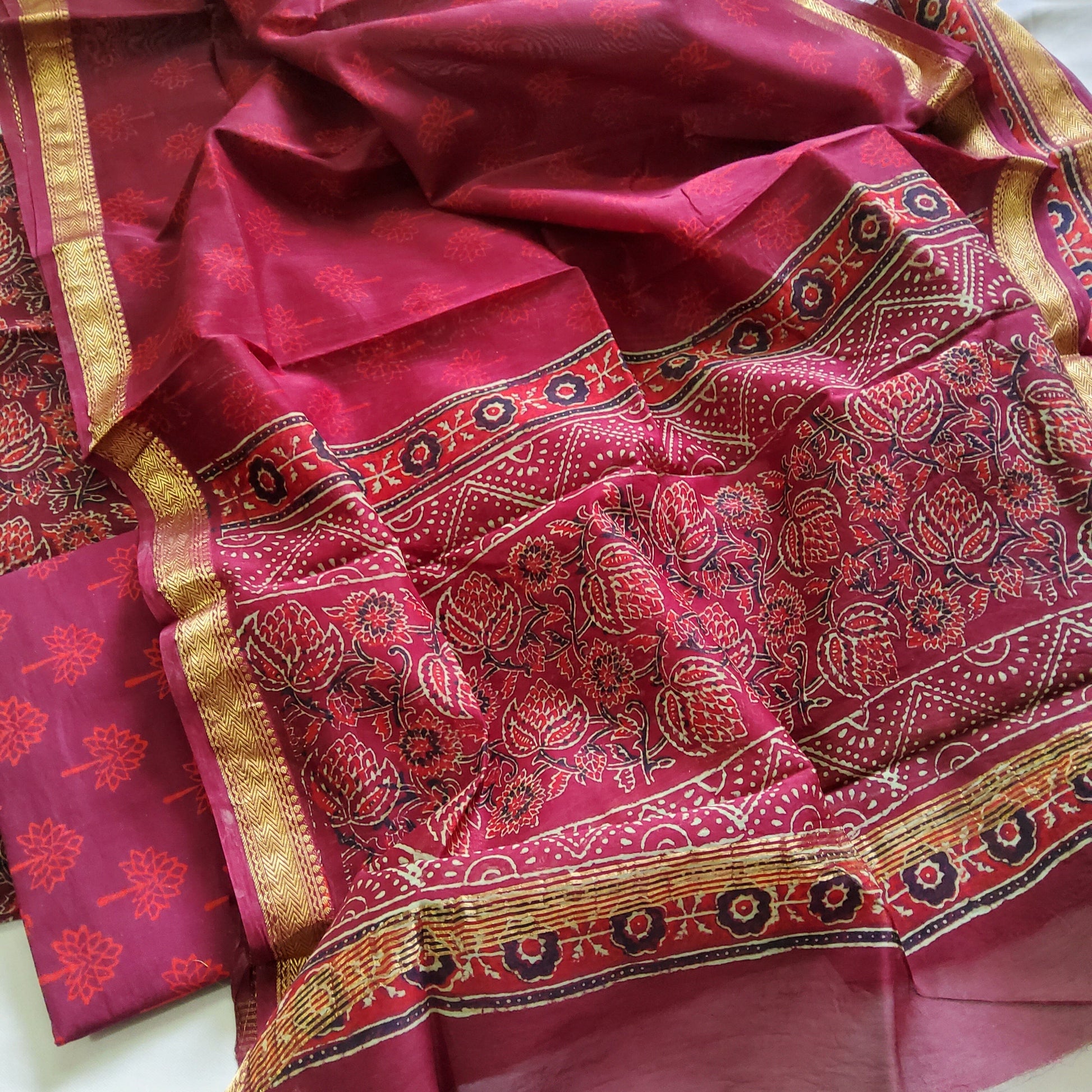 Maheshwari Silk Dress Material