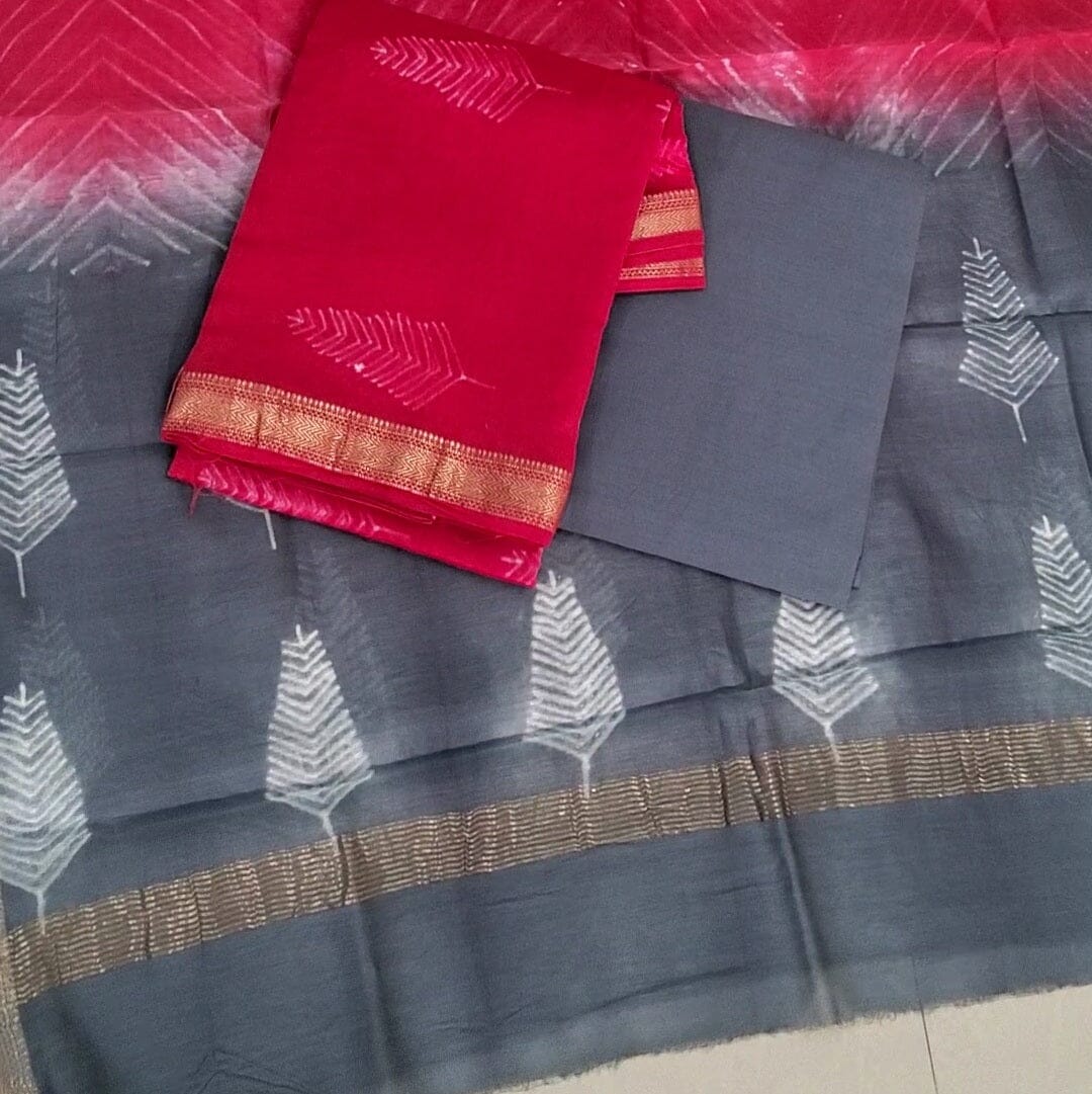 Maheshwari Silk Dress Material