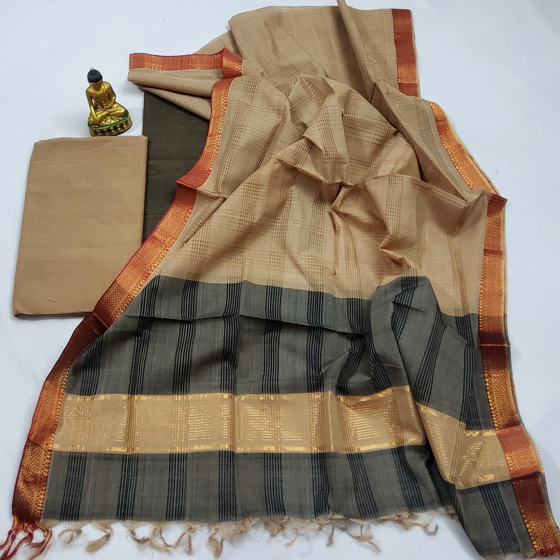 Mangalagiri Handloom Cotton Dress Material