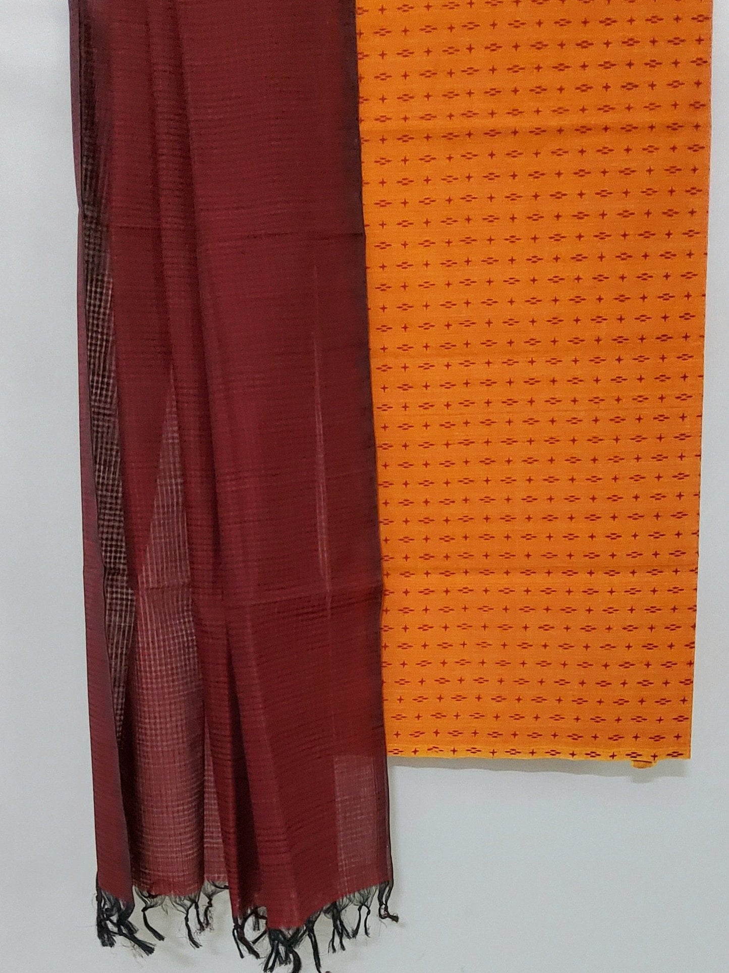 Mangalagiri Handloom Cotton Top Dupatta set