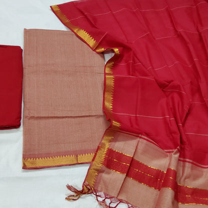 Mangalagiri Pure Handloom Cotton Dress Material