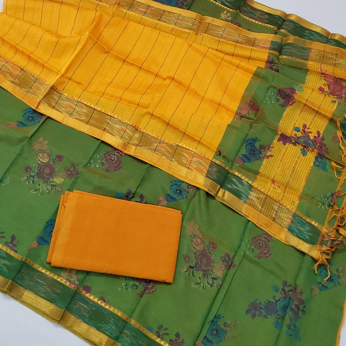 Mangalagiri Silk Cotton Salwar Suit