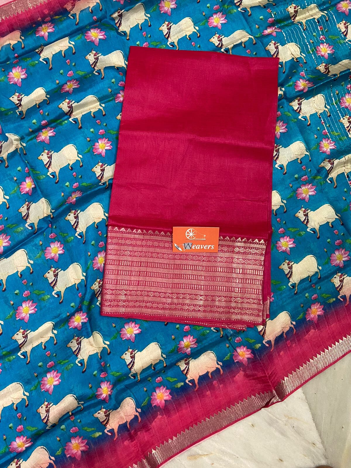 Mangalgiri Cotton Silk Handloom Dress Material
