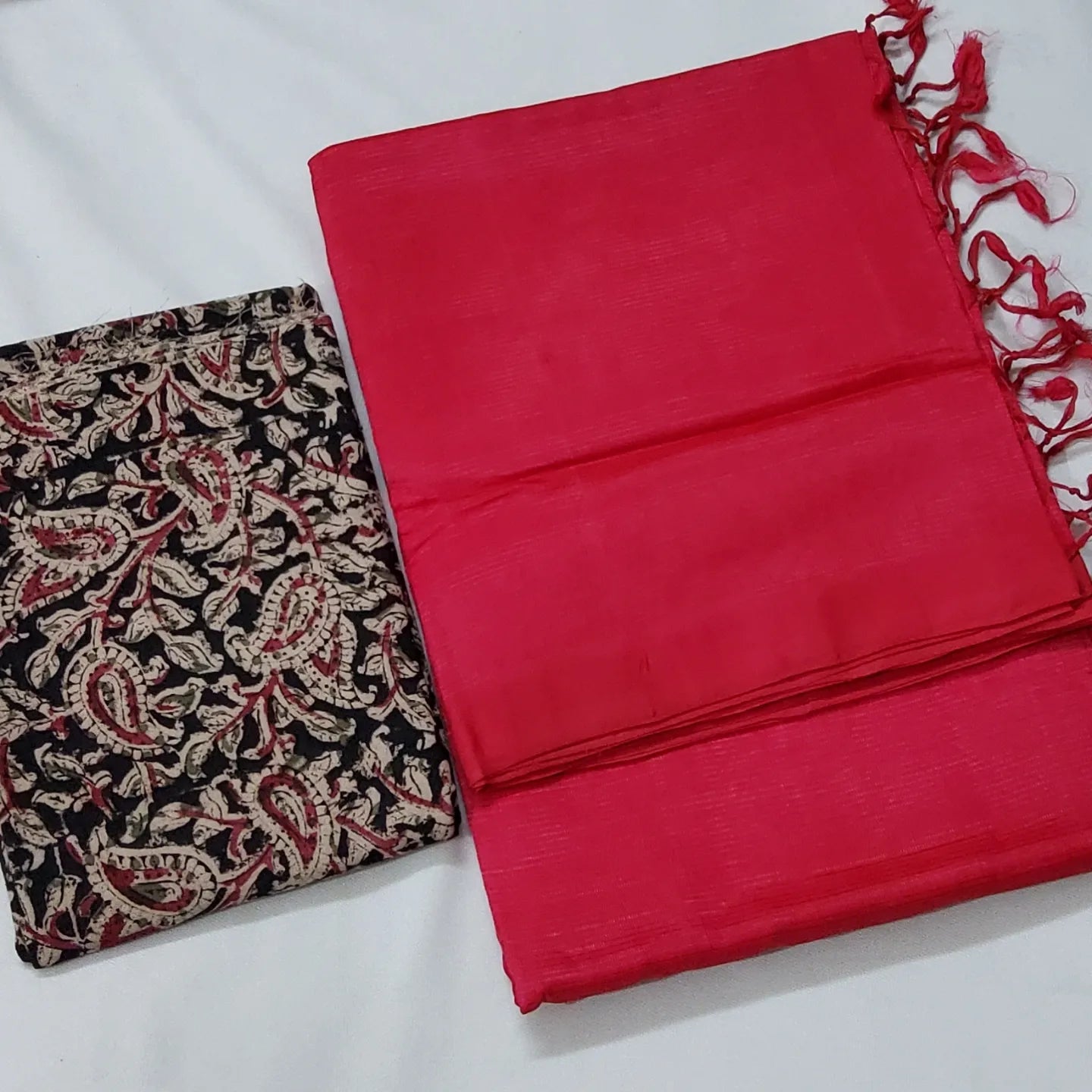 Mangalagiri Silk Cotton Saree with Extra Blouse