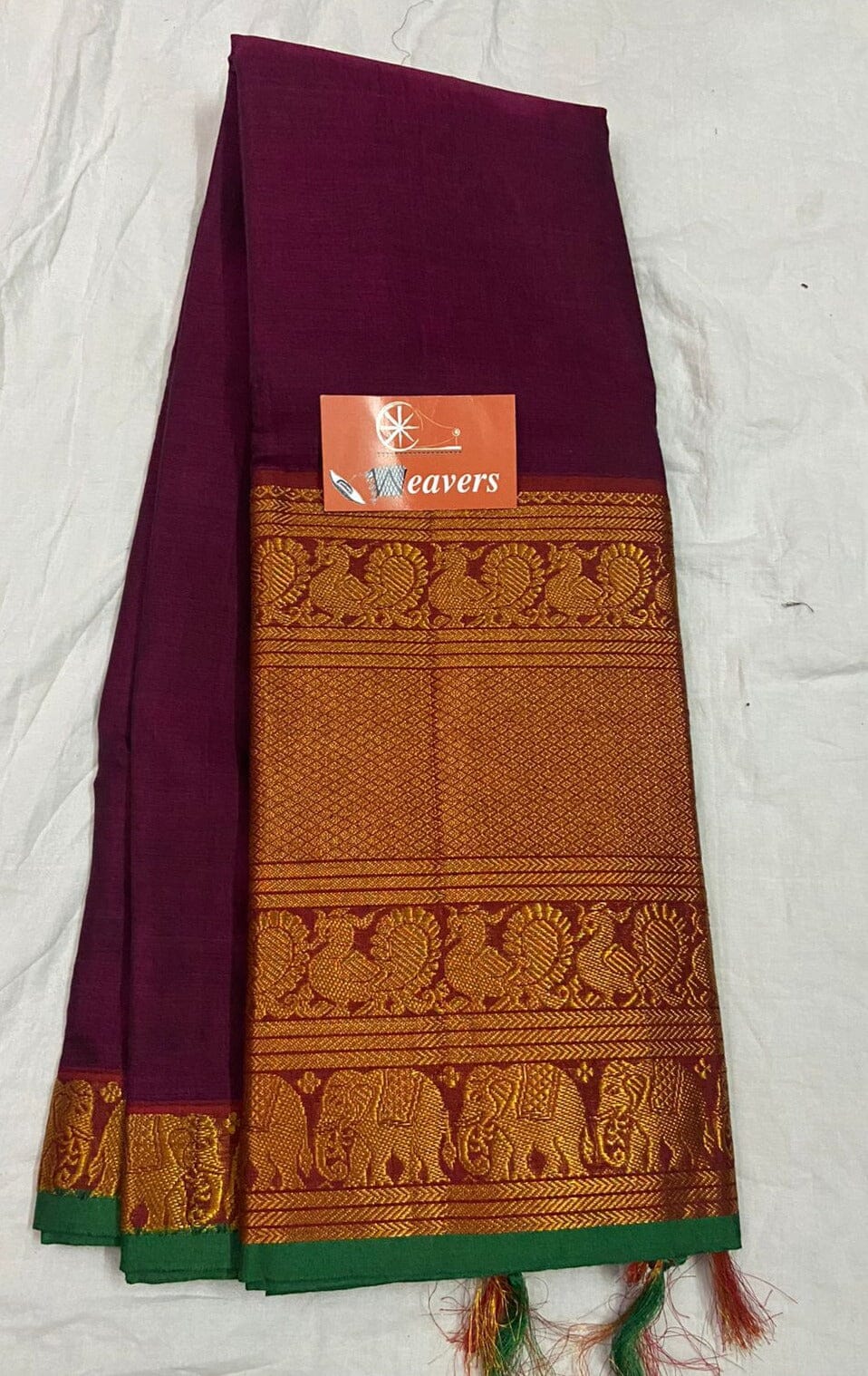 Narayanpet machine gas mercerized cotton saree – www.vannamayil.com