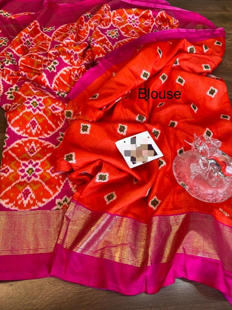 Pochampally Design Soft Silk Saree