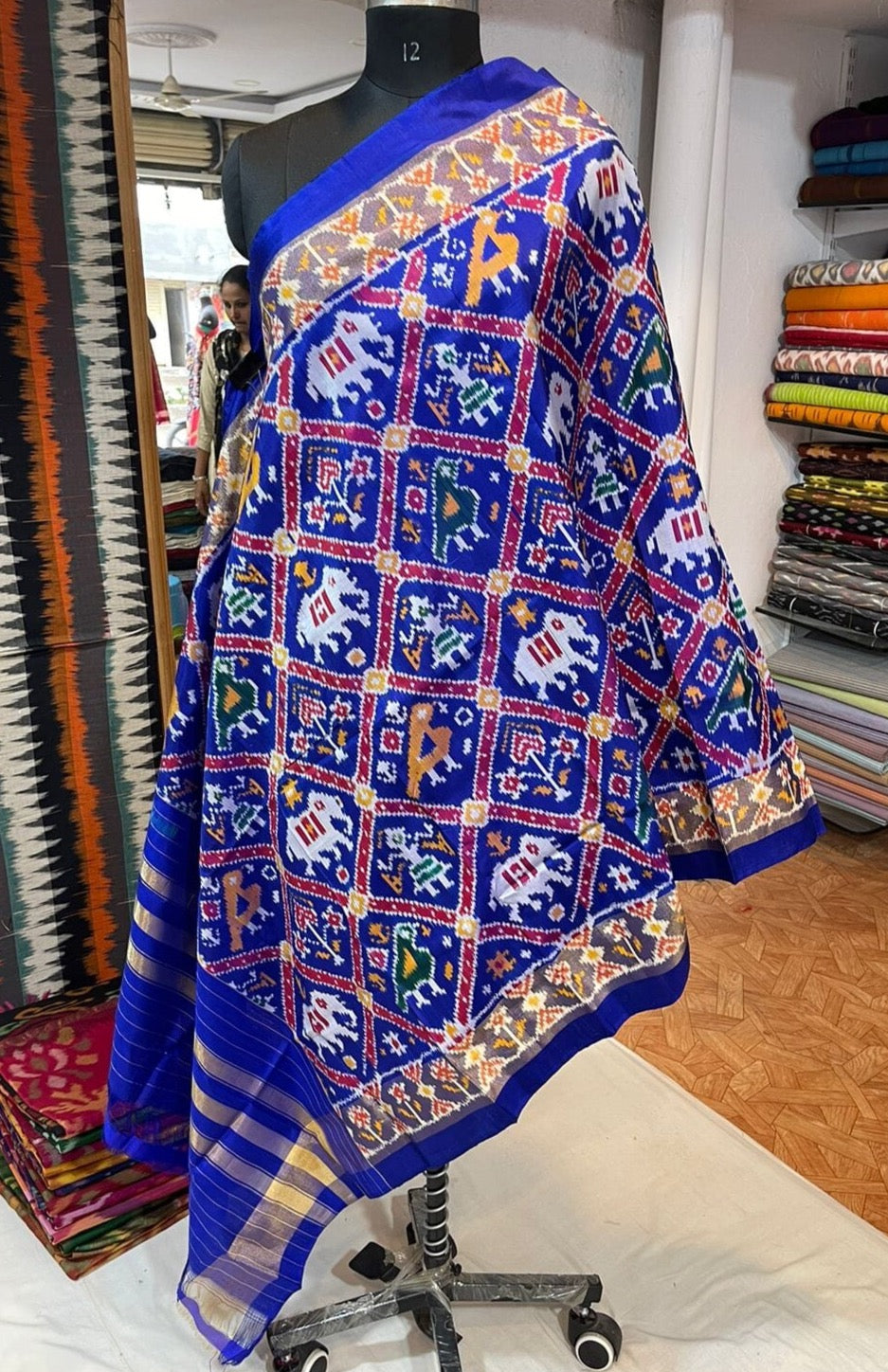 Pochampally Pure Silk Patola Pattern Dupatta