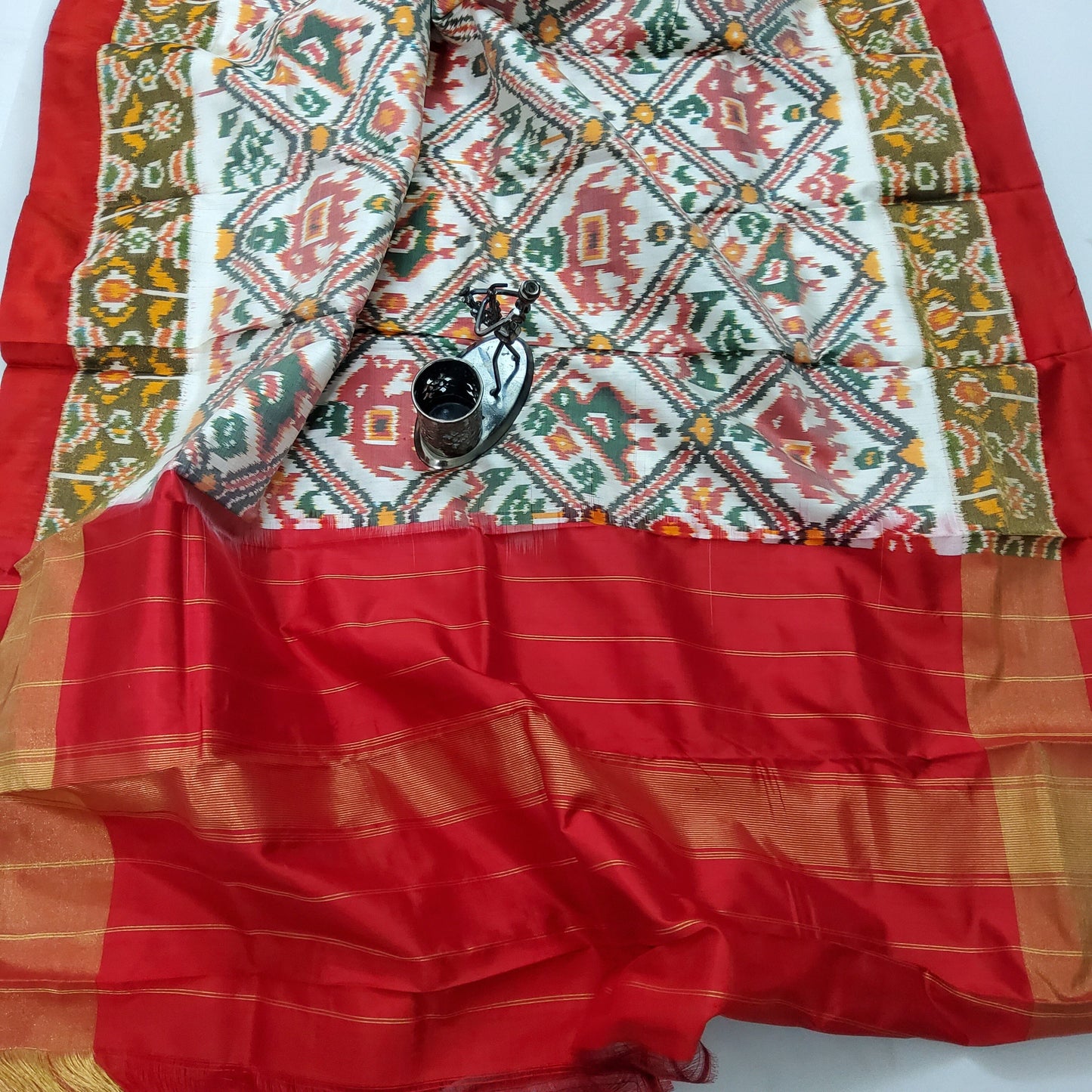 Pochampally Pure Silk Patola Pattern Dupatta