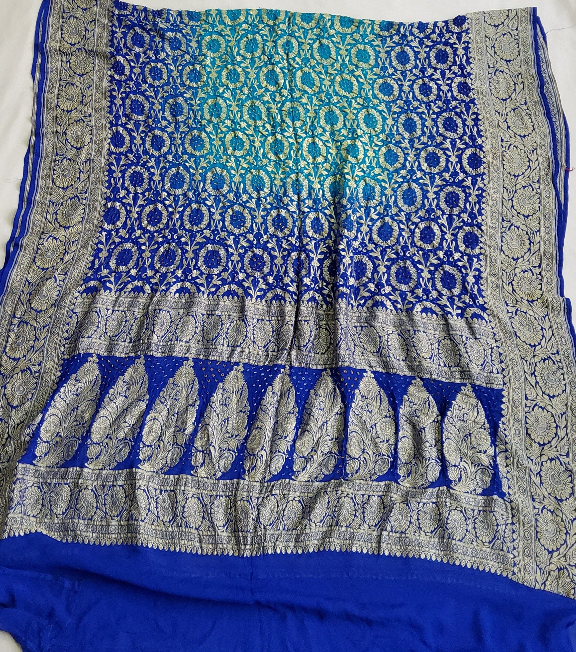 Pure Georgette Bandhej Neemjari Dupatta