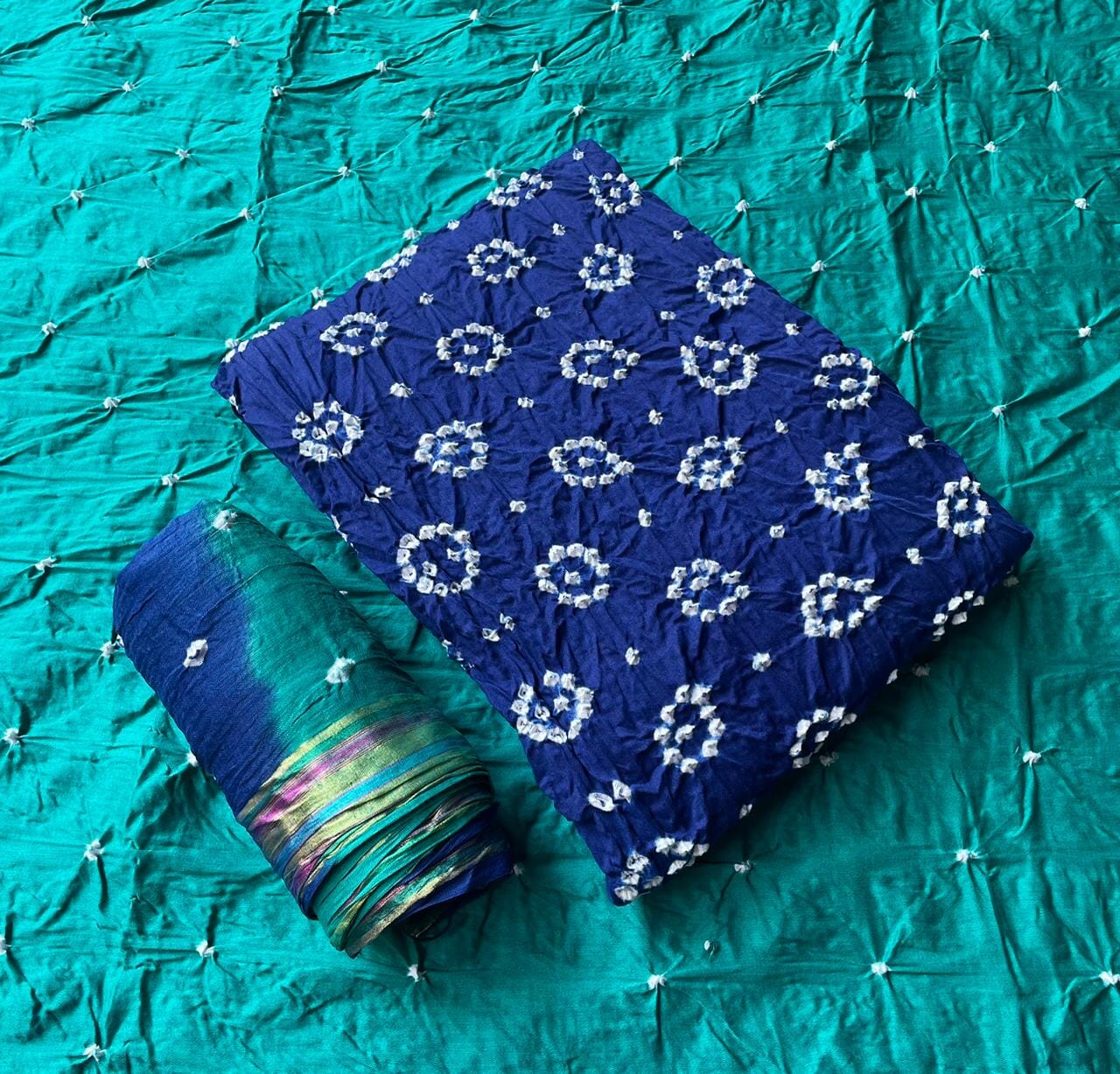Jilani Textile Bandhani Vol 4 Satin Cotton bandhani dress material who
