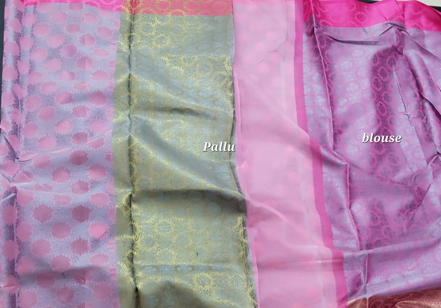 Semi Kora Silk Saree with Weaving All Over