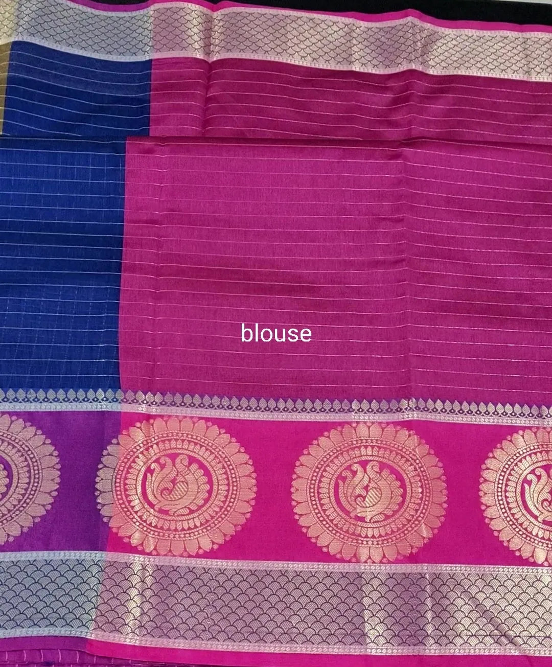 Silk Cotton Saree with Blouse