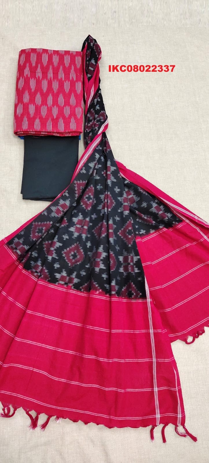 Ikat dress material online best sale